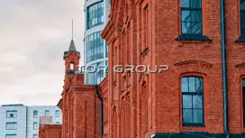 Обуховской обороны 110Б-2. Фасад с угла