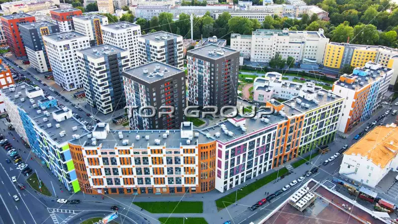 Европа Сити-2. Фасад с угла