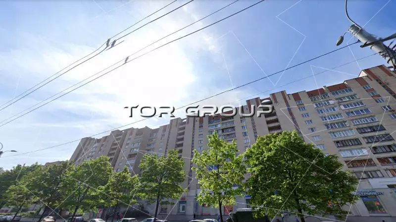 пр. Просвещения 35-1. Фасад фронтальная