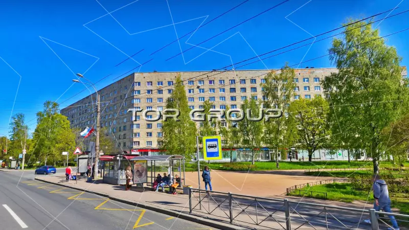 Тореза пр 9-2. Фасад с угла