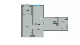 Торговое помещение 68,9 кв м-99. План объекта