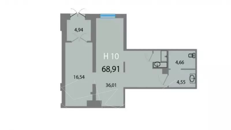 Торговое помещение 68,9 кв м-99. План объекта