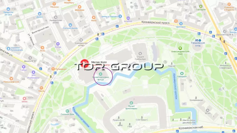 Здание 3426,4 метров у метро Горьковская-99. План объекта