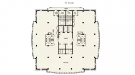 Панорамный офис в аренду 1260 м2-99. План объекта