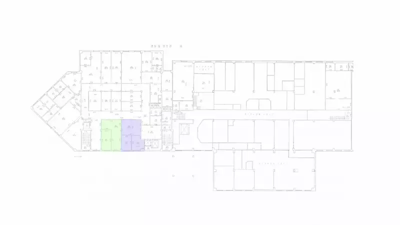 Аренда офиса 108 кв.метров, 4 этаж-999. План поэтажный