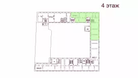 Аренда офиса 465.9 кв.метров, 4 этаж-99. План объекта