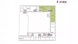 Аренда офиса 465.9 кв.метров, 4 этаж-99. План объекта