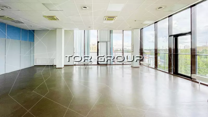 Панорамный офис 150 м&sup2;.КУ включено.От собственника-98. Фото объекта