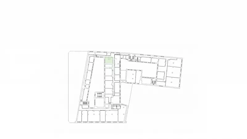 Аренда офиса 42,6 кв.метров, 4 этаж-99. План объекта