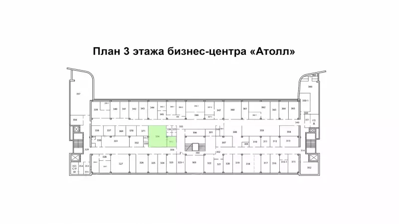 Аренда склада 56 кв.метров, 3 этаж-99. План объекта