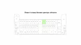 Офис 44 метра на 4 этаже-99. План объекта