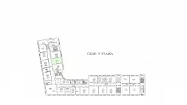 Аренда офиса 24 кв.метров в БЦ &laquo;Траверс&raquo;, 4 этаж-99. План объекта