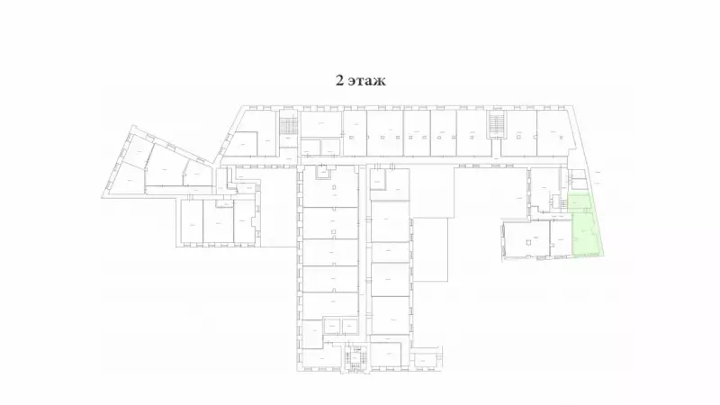 Аренда офиса 56,6 метров-99. План объекта