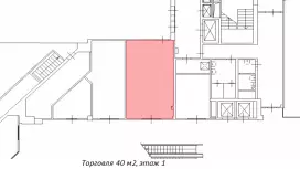 1 этаж, хороший трафик!-99. План объекта