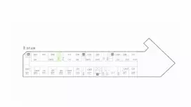 Аренда офиса 28,6 кв.метров, 3 этаж-99. План объекта