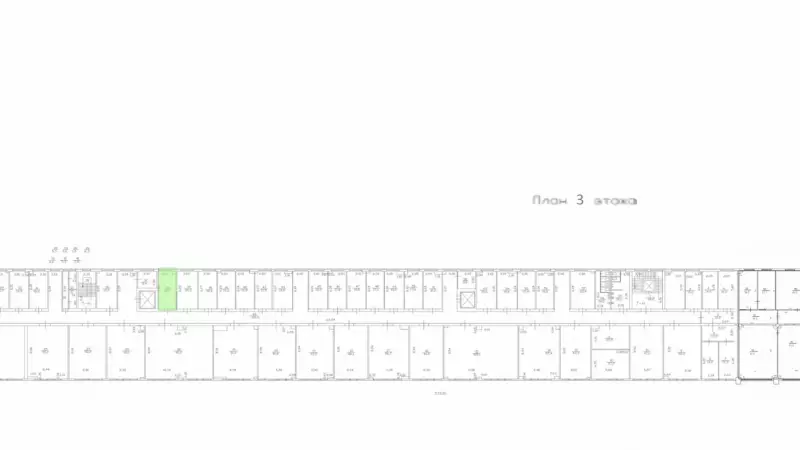Аренда офиса 18.1 кв.метров, 3 этаж-99. План объекта