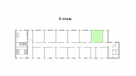 Аренда офиса 39 кв.метров, 4 этаж-99. План объекта
