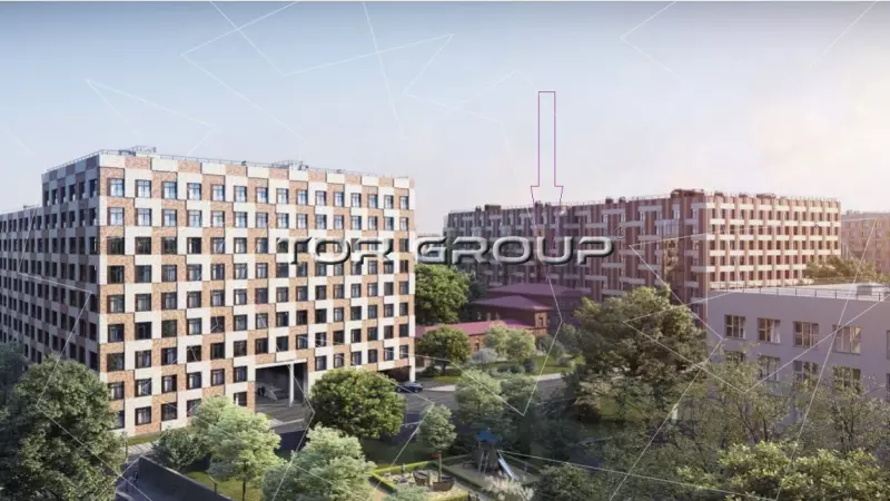 Здание на Петровском острове  в 1,5 км от метро &laquo;Крестовский остров&raquo; продается 1091 метр-2. Фасад с угла