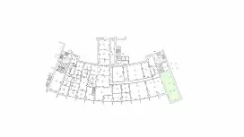 Офис 120 м&sup2; open space с ремонтом у метро Лесная-99. План объекта