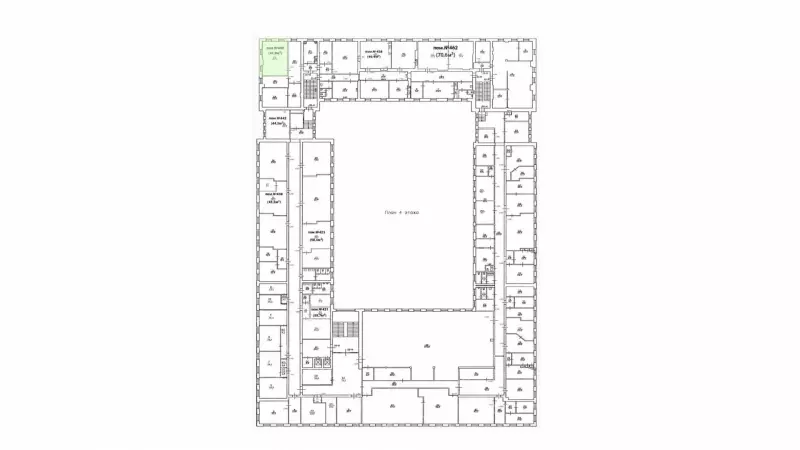 Аренда офиса 41.9 кв.м-99. План объекта