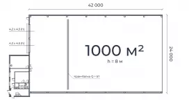 Продажа 10 000 метров  склад / производство-99. План объекта