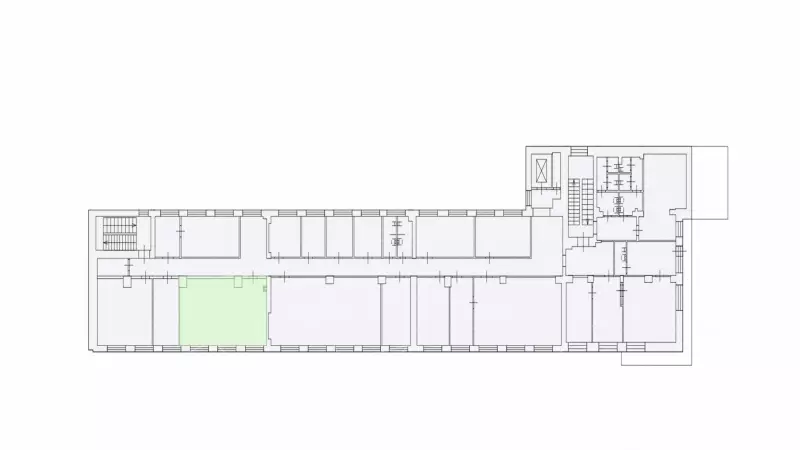 Аренда офиса 56,3м под мастерскую, склад, офис-99. План объекта