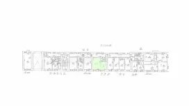 Аренда офиса 43.7 кв.метров, 2 этаж-99. План объекта