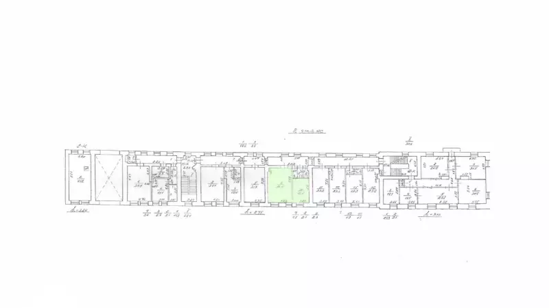 Аренда офиса 43.7 кв.метров, 2 этаж-99. План объекта