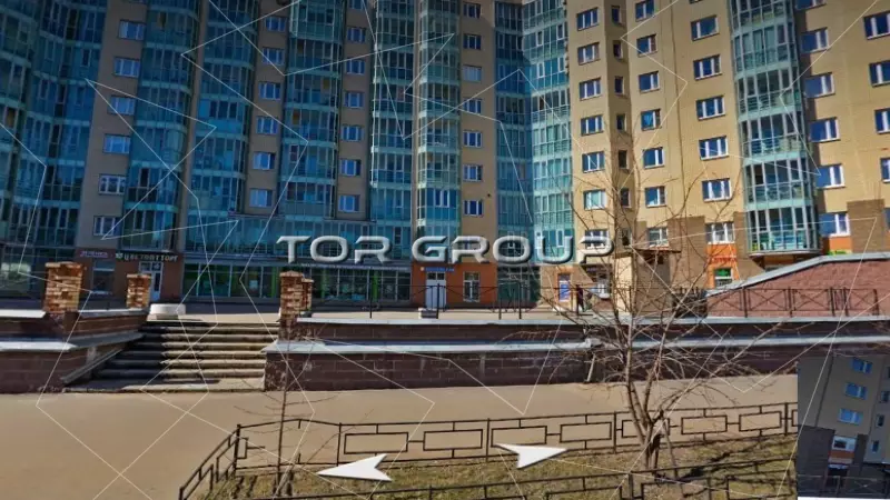 Торговое в 550 м от метро-1. Фасад фронтальная