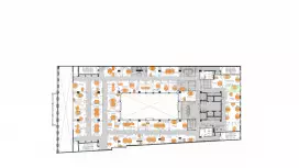 Офис с окнами на 2-3 места в Регусе-99. План объекта