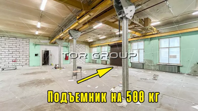Аренда 380м2, подъёмник на 500кг, 4 кран-балки-98. Фото объекта