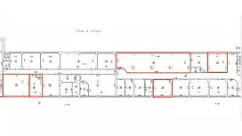 Аренда склада 46.9 кв.метров, 4 этаж-99. План объекта