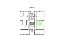 Аренда офиса 40 кв.метров в БЦ &laquo;H2O&raquo;, 12 этаж-99. План объекта