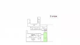 Аренда офиса 92 кв.метров в БЦ &laquo;Сенатор на 6-й Красноармейской 5-7&raquo;, 4 этаж-99. План объекта