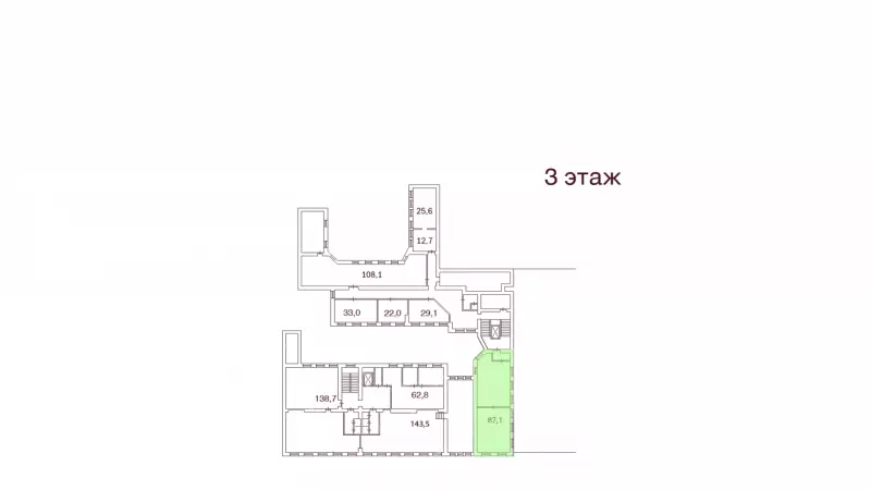Аренда офиса 92 кв.метров в БЦ &laquo;Сенатор на 6-й Красноармейской 5-7&raquo;, 4 этаж-99. План объекта