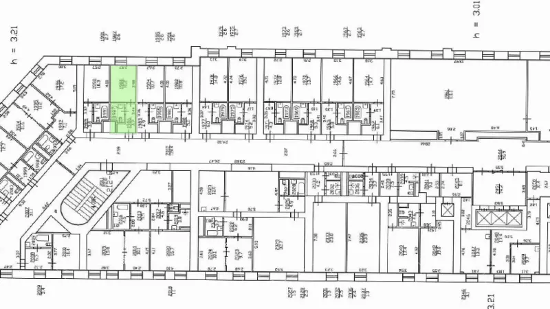 Аренда офиса 17.2 кв.метров, 5 этаж-99. План объекта