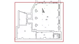Аренда офиса 464,6 кв.метров, 1 этаж-99. План объекта