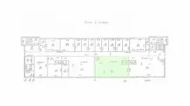 Аренда офиса 55 м2 3 этаж-99. План объекта