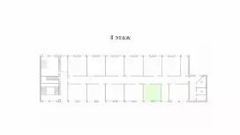 Аренда офиса 31.6 кв.метров, 4 этаж-99. План объекта
