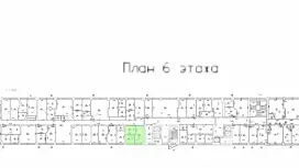 Аренда офиса 37.5 кв.метров, 6 этаж-99. План объекта