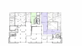 Аренда офиса 651.1 кв.метров, 9 этаж-99. План объекта