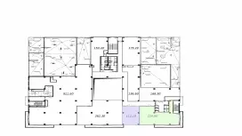 Аренда офиса 337 кв.метров, 9 этаж-99. План объекта