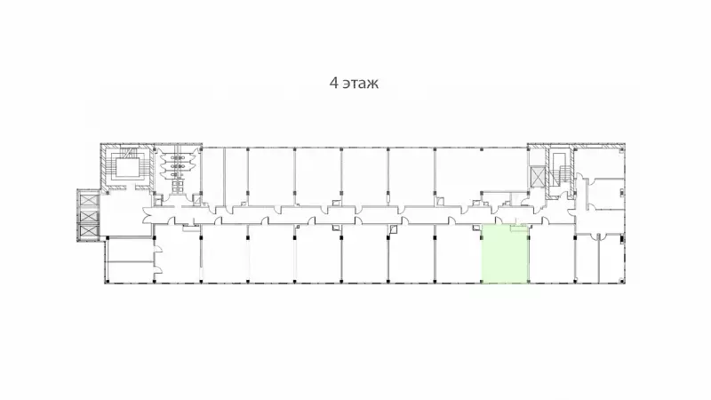 Аренда офиса 44 кв  м-99. План объекта