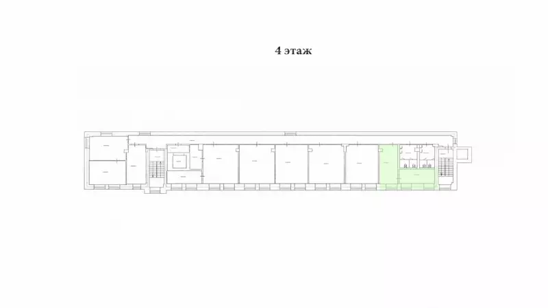 Аренда офиса 42,4 метра-99. План объекта