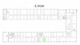 Аренда офиса 36.4 кв.метров, 4 этаж-99. План объекта
