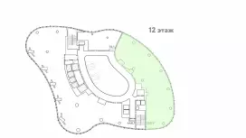 Аренда офиса 305.9 кв.метров, 12 этаж-99. План объекта