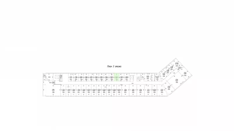 Аренда офиса 28.25 кв.метров, 3 этаж-99. План объекта