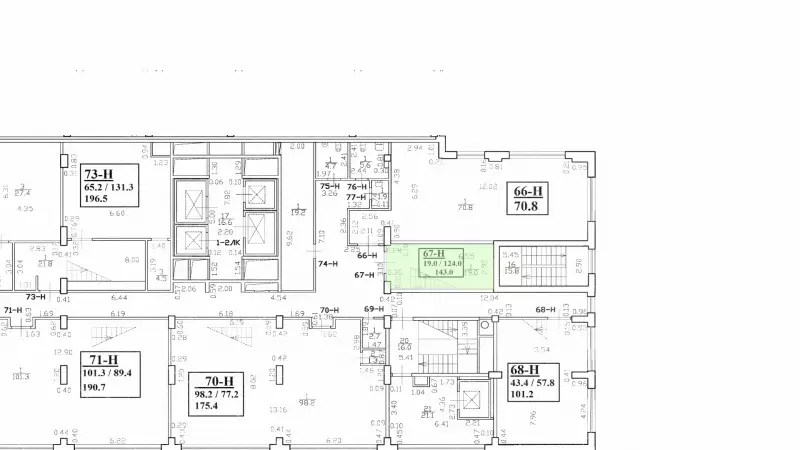 Офис от собственника 144 м2-99. План объекта
