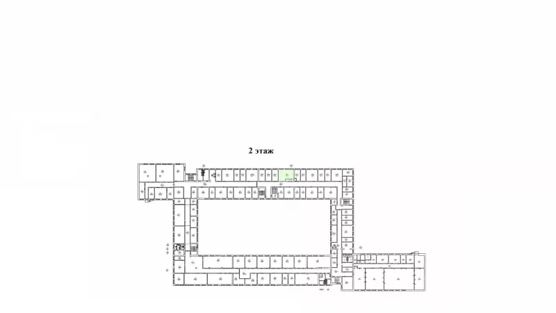 Аренда офиса 45.9 кв.метров, 2 этаж-99. План объекта