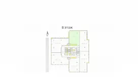 Угловой офис 159.8 м&sup2; с окнами в пол-99. План объекта